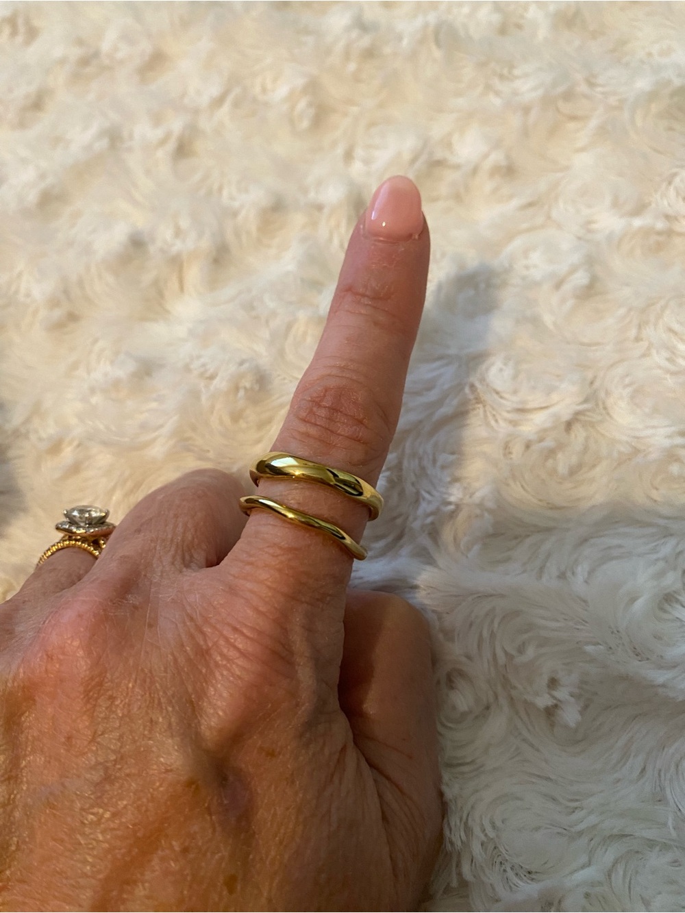 ATOLEA 14K gold ring stack - Picture 3 of 3